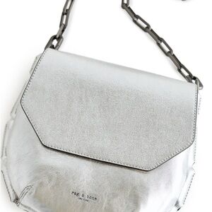 Rag & Bone Shiny Silver Crossbody Bag